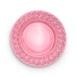 Lace tallrik 32 cm, Rosa