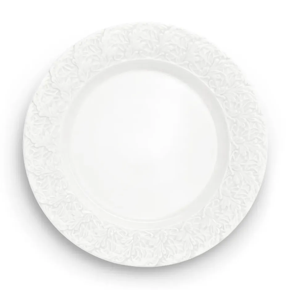 Lace tallrik 25 cm, Vit
