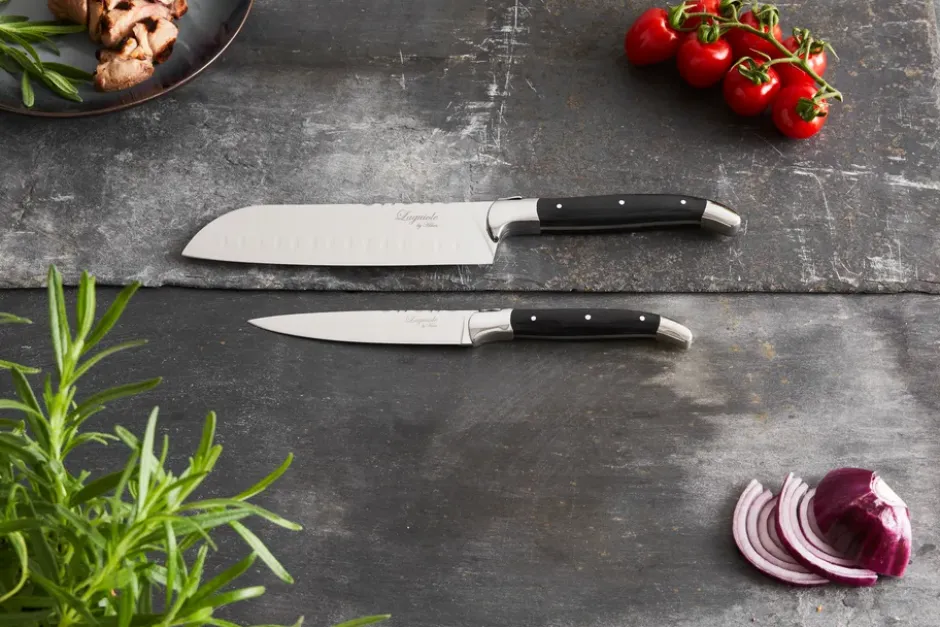 Laguiole By Hâws kockknivsset 2-delar, Black Wood
