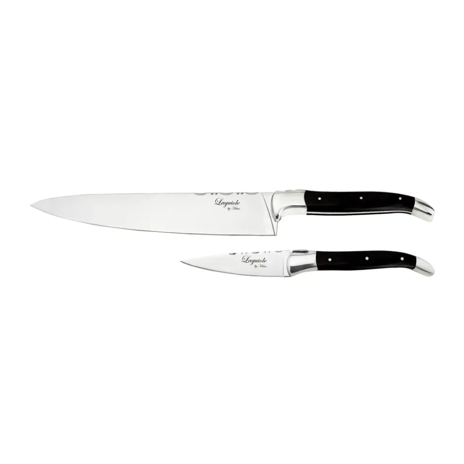 Laguiole By Hâws skal- & kockknivset 2-delar, Black Wood