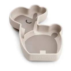 Lalee Stick&Stay barntallrik 13,5x18 cm, Sand