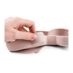Lalee Stick&Stay barntallrik 13,5x18 cm, Powder