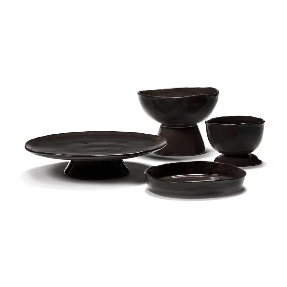 La Mère djup tallrik S Ø20 cm 2-pack, Dark brown