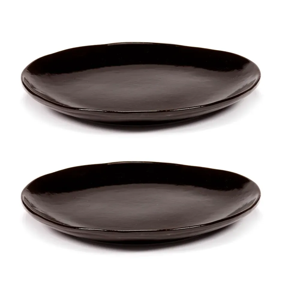 La Mère tallrik S Ø18 cm 2-pack, Dark brown