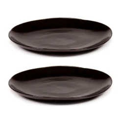 La Mère tallrik XL Ø27 cm 2-pack, Dark brown