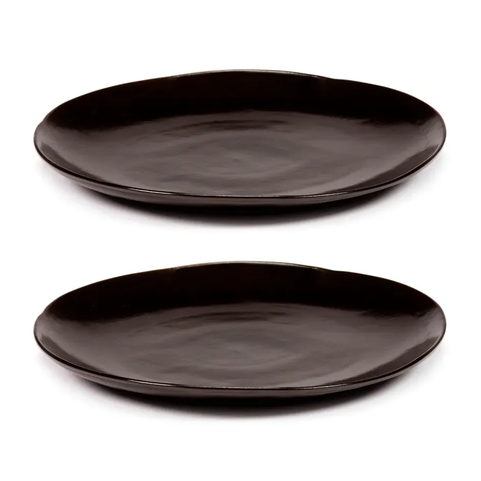 La Mère tallrik XL Ø27 cm 2-pack, Dark brown