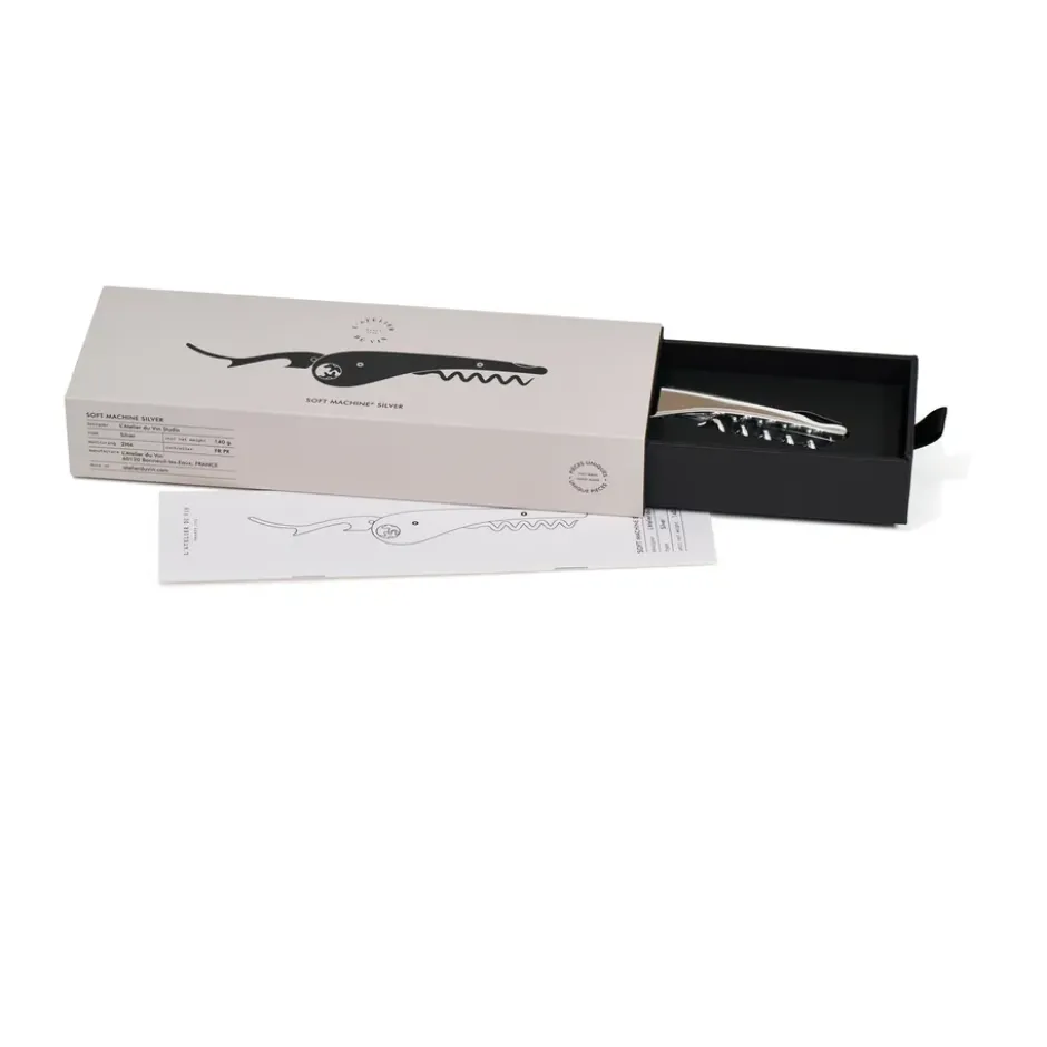 L'atelier du vin Soft Machine Silver korkskruv, Silver