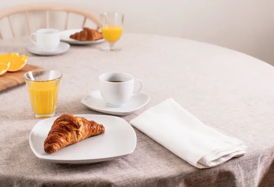 Lido kaffeservis kvadratisk 18 delar, Vit