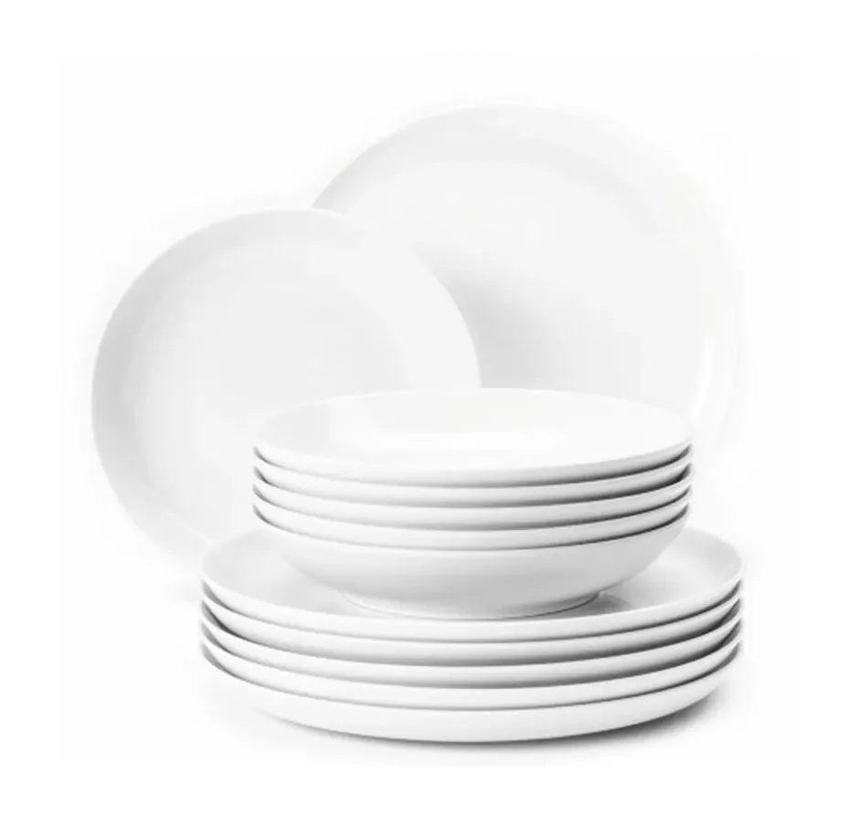 Lido servisset 12 delar, Vit