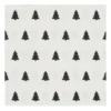 Linen trees servett 33x33 cm 20-pack, Black-white