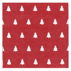 Linen trees servett 33x33 cm 20-pack, Red