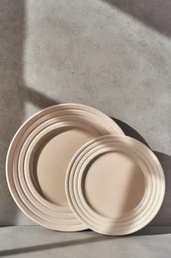 Lines assiett Ø21 cm 6-pack, Beige