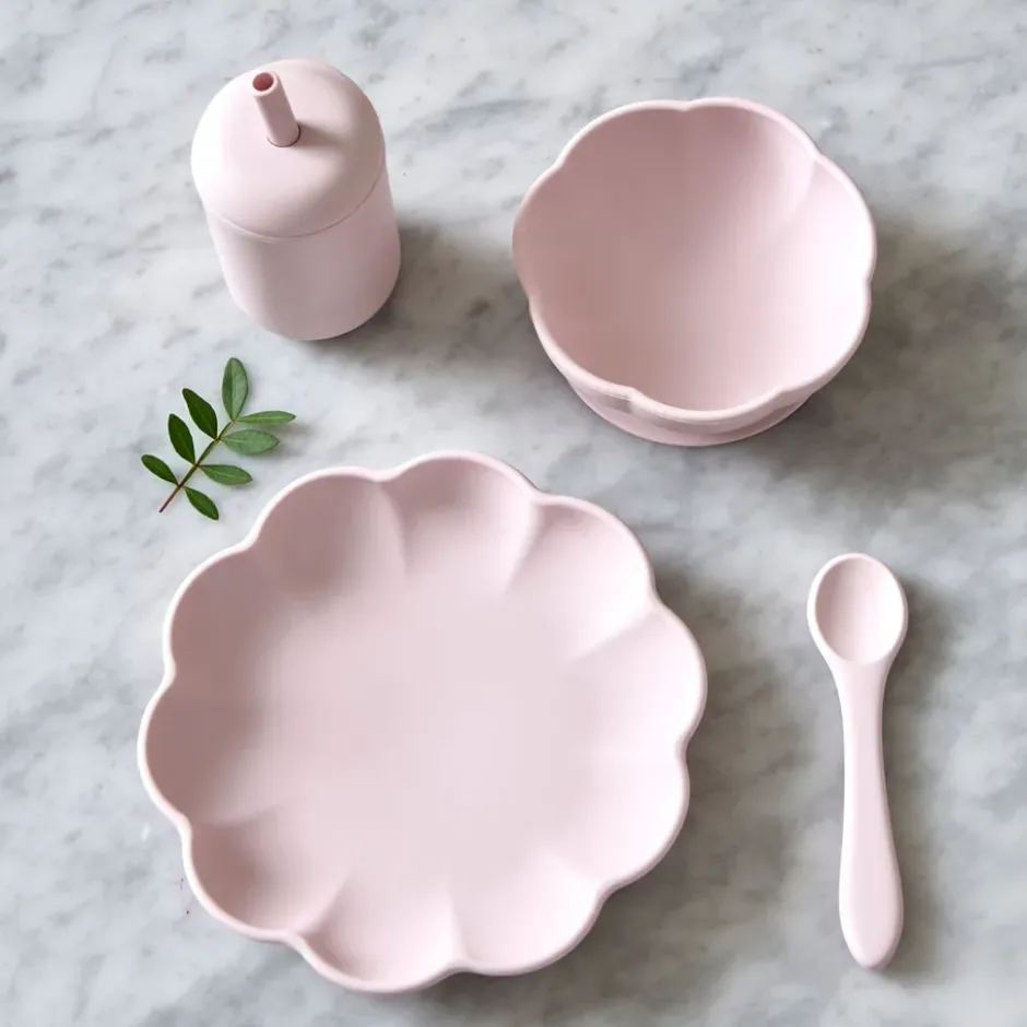 Little Poppy barnservis 4 delar, Light pink