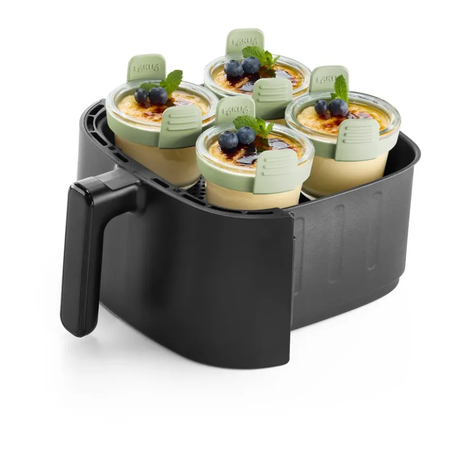 Lékué Air fryer glaskopp mini 4-pack, Transparent