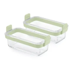 Lékué Air fryer rektangulär glasform 2-pack, Transparent