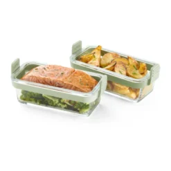 Lékué Air fryer rektangulär glasform 2-pack, Transparent