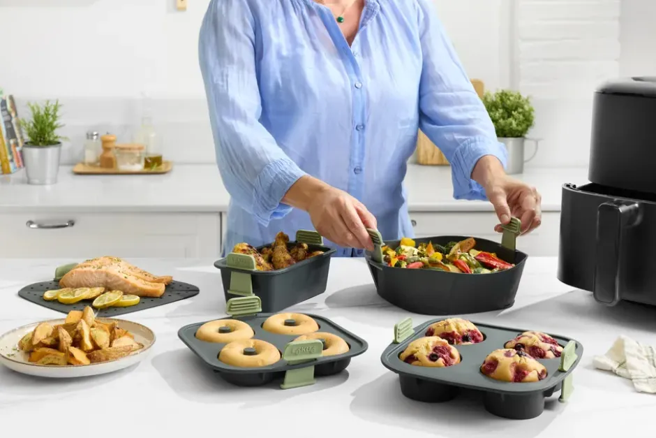 Lékué Air fryer rektangulär korg, Grey