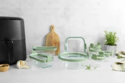 Lékué Air fryer rund glasform, Transparent
