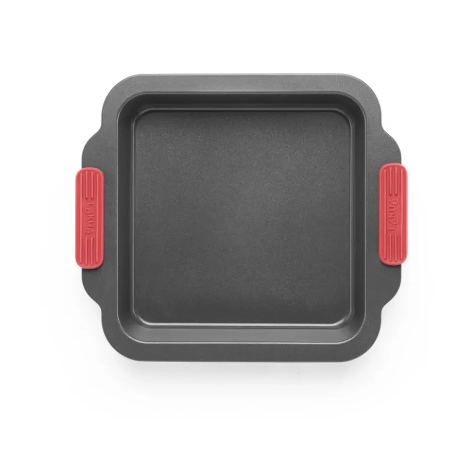 Lékué fyrkantig ugnsform non stick, Röd