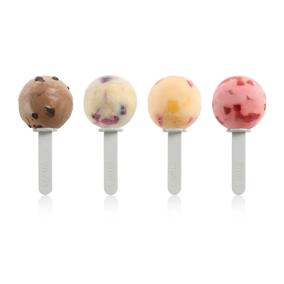Lékué isglassformar 4 delar, Mixad, lollipop