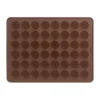 Lékué macarons bakmatta silikon 40 cm, Brun