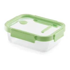 Lékué rektangulär matlåda glas 0,64 L, Grön