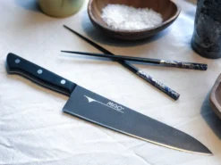 Mac Universalkniv Chef trähandtag 21 cm, Svart