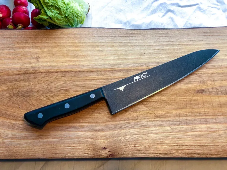 Mac Universalkniv Chef trähandtag 21 cm, Svart
