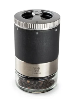 Maestro pepparkvarn 11 cm + 3 sorters peppar, Graphite