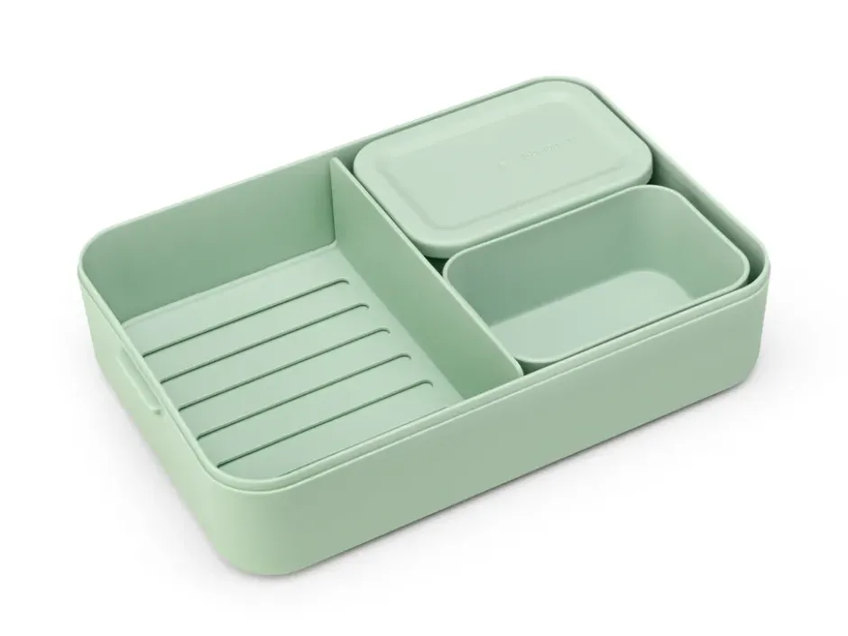 Make & Take bento matlåda stor 2 L, Jade Green