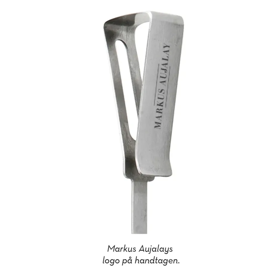 Markus grillspett 8 delar 16x37 cm, Silver