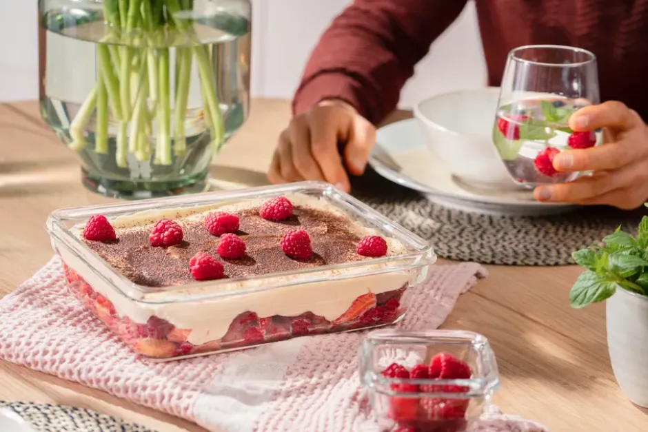 MasterSeal Glas matlåda rektangulär, 3 L