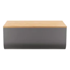 Mattina brödlåda 34 cm, Mörkgrå-bambu