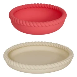 Mellow tallrik och skål, Vanilla-CherryRed