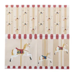 Merry-go-round servett 33x33 cm 20-pack, Natur