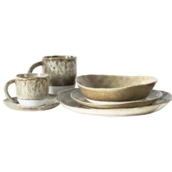 Mika sopp/pastatallrik, natur