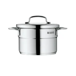 Mini hög gryta med lock 14 cm, Rostfritt stål