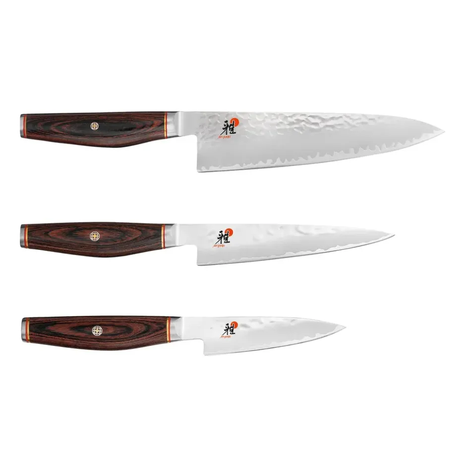 Miyabi Artisan 6000MCT knivset 3 delar, Trä