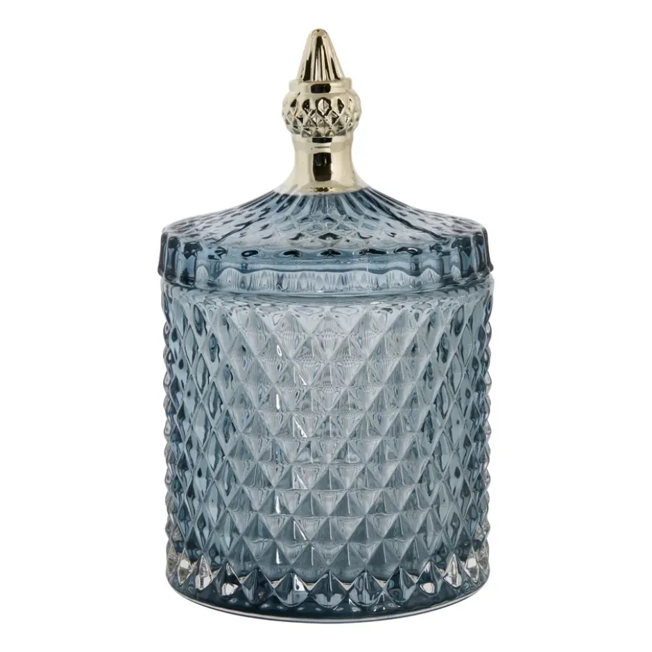 Miya förvaringsburk med lock Ø10,5 cm, Blue
