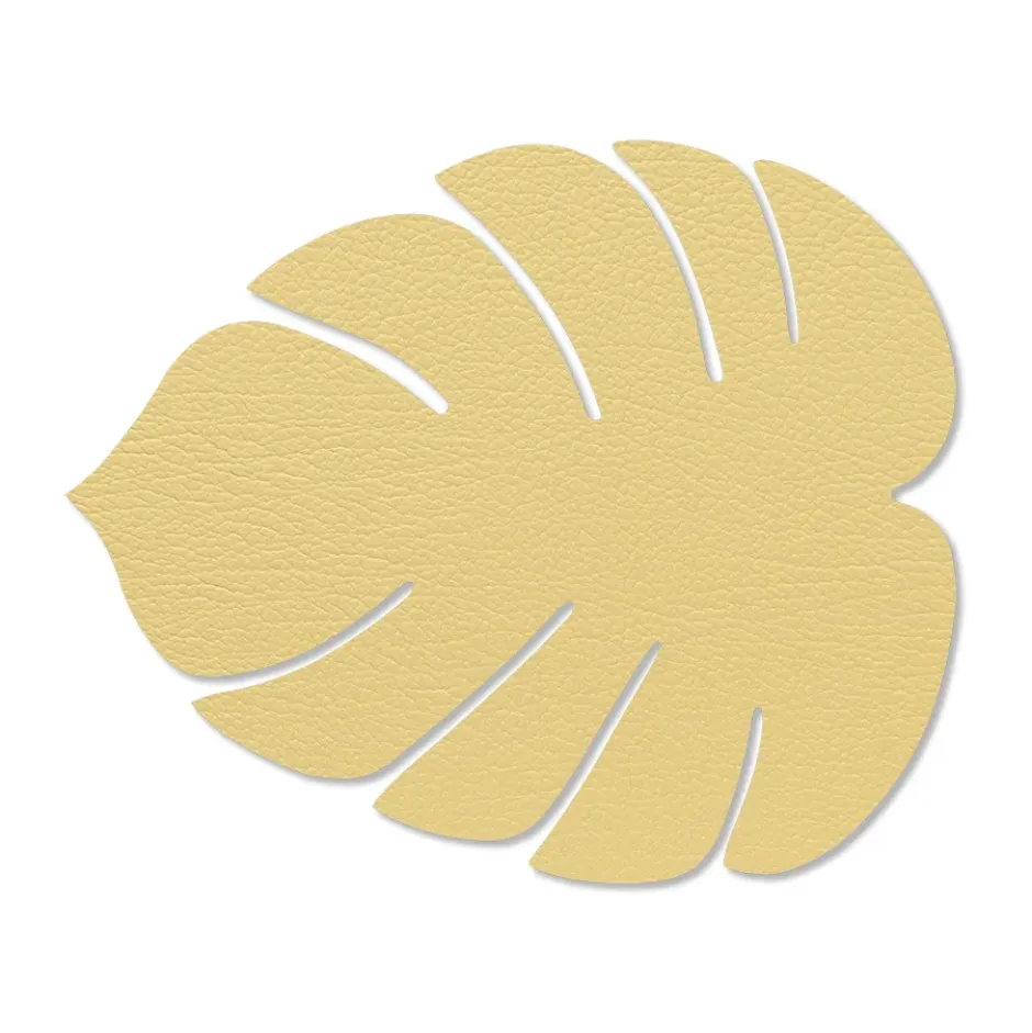Monstera Leaf Hippo bordstablett S, Guld