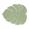 Monstera Leaf Hippo bordstablett L, Olivgrön
