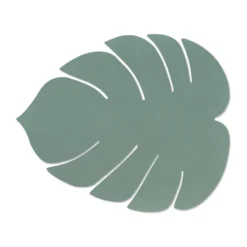Monstera Leaf Nupo bordstablett L, Pastellgrön