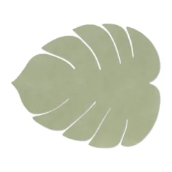 Monstera Leaf Nupo bordstablett L, Olivgrön