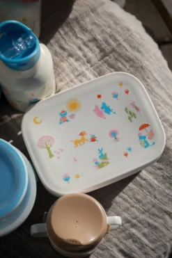 Mumin 80 lunchlåda plåt 13x17 cm, Beige