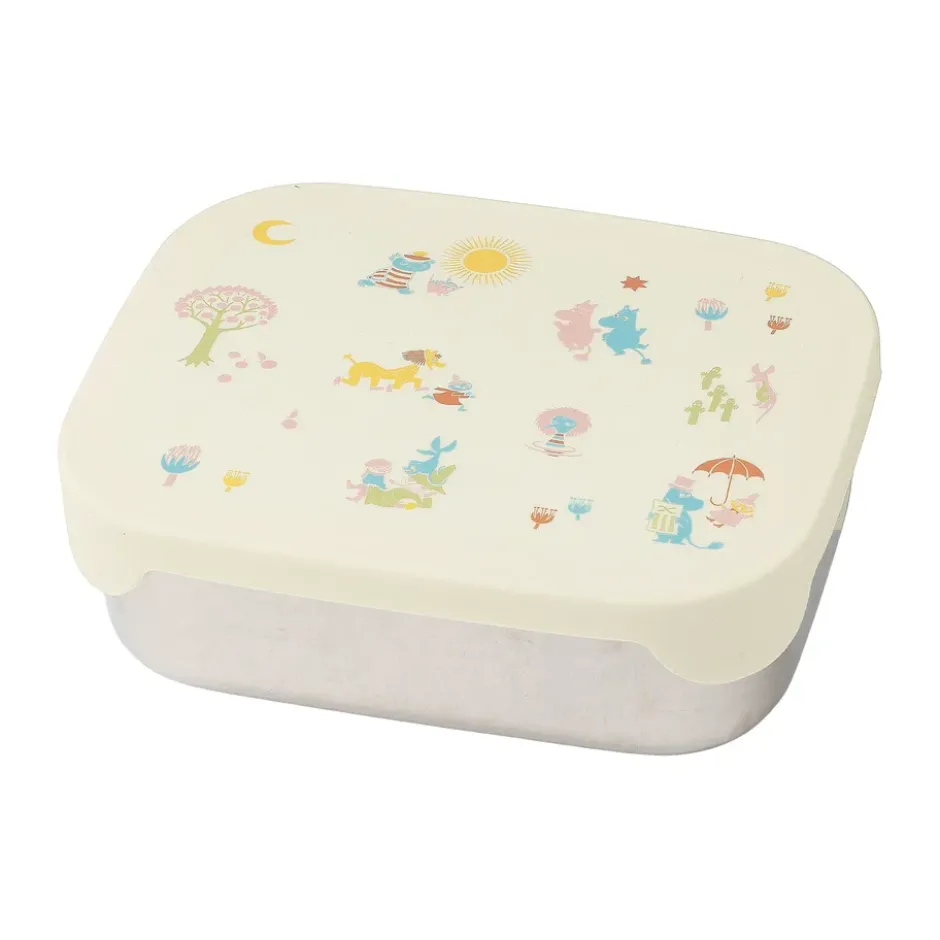 Mumin 80 lunchlåda plåt 13x17 cm, Beige