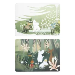 Mumin tallriksunderlägg 2-pack, Multi
