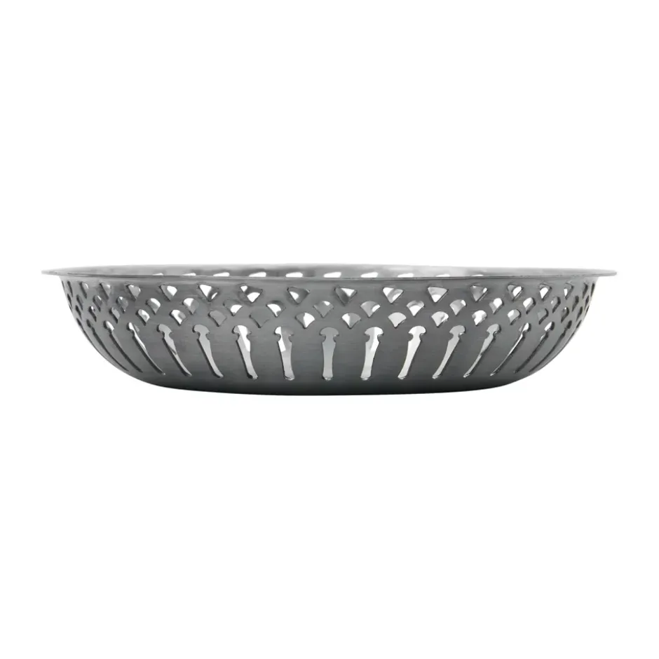 Nicolas Vahé brödkorg 2 delar, Antik silverfinish