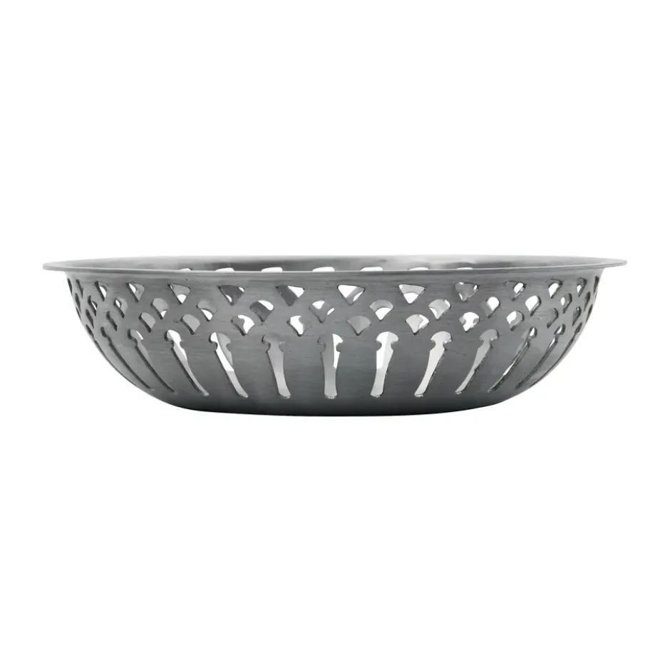 Nicolas Vahé brödkorg 2 delar, Antik silverfinish