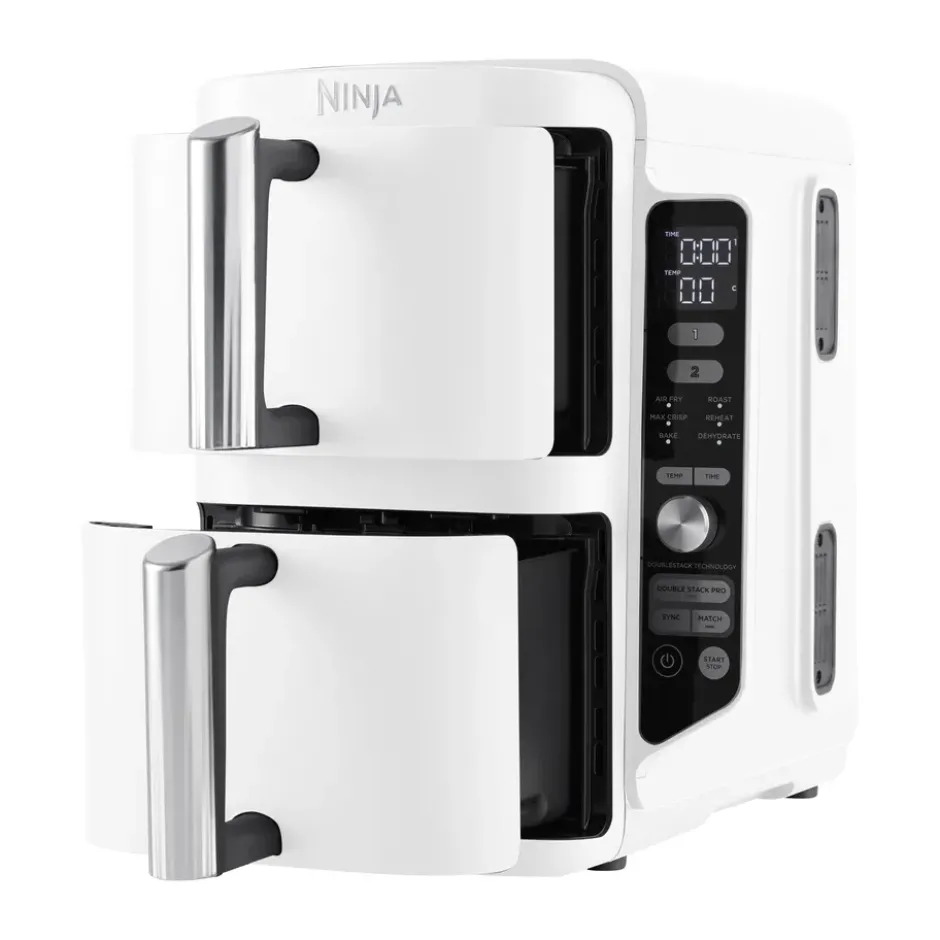 Ninja Air Fryer SL400EUWH double stack XL 2 lådor 9,5 L, Vit