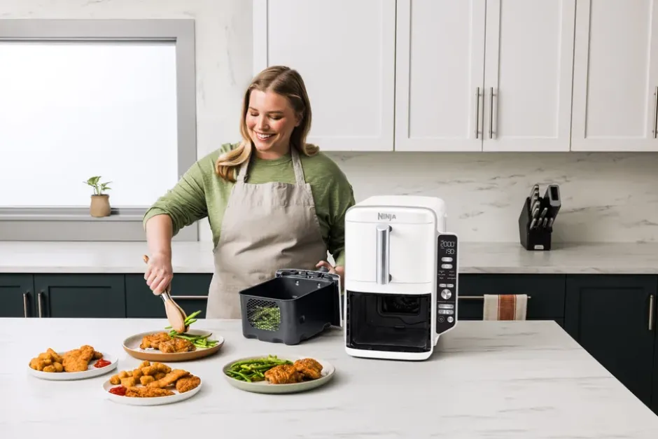 Ninja Air Fryer SL400EUWH double stack XL 2 lådor 9,5 L, Vit